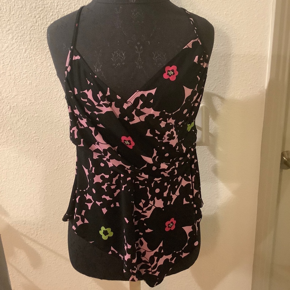 BCBG Wrap Front Tank Top L